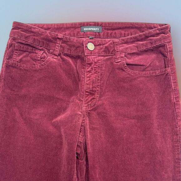 PROSPERITY Women's 29 Burgundy Red Corduroy Jeans - Picture 1 of 4